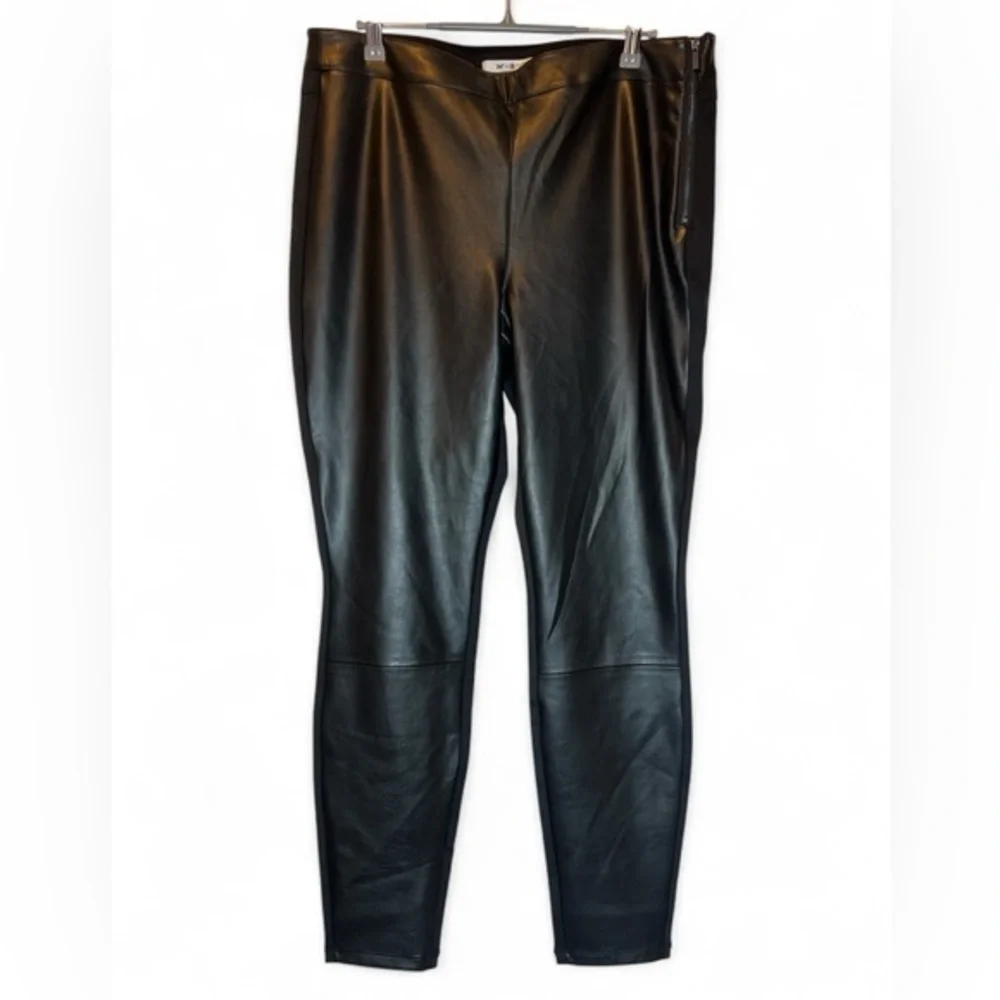 White House Black Market Black Faux Leather Leggings